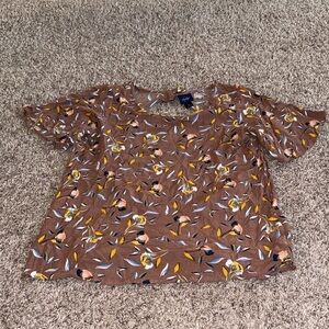 Daytrip Backless Short Sleeve Blouse